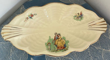 Royal Staffordshire Pottery Honeyglaze Dish Vintage Victorian Couple Vintage