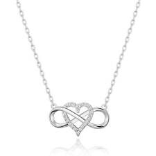 Silver Plated Infinity Heart