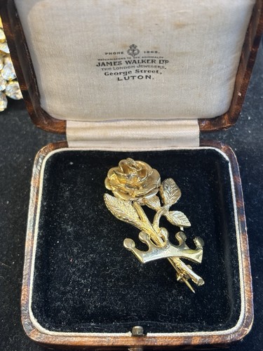 Vintage gold tone rose - gold, and