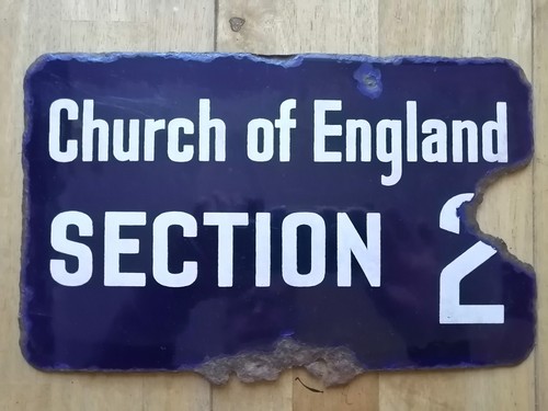 Enamel sign vintage - sign,