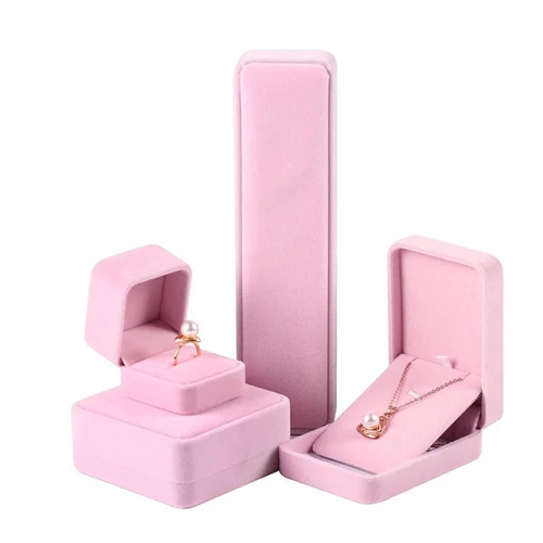 Pink velvet full range jewelry - pink,