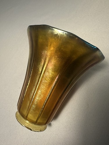 Steuben ribbed gold - gold, aurene
