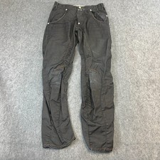 Vintage Mens Jeans Twisted Arc Fit 30 32 Dark Grey Cinch Buckle Back Y2K Panel