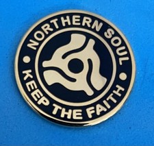 NORTHERN SOUL BADGE - KEEP THE