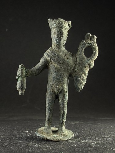 Ancient roman bronze statue - roman,