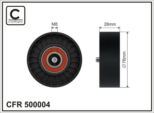 Caffaro 500004 idler - caffaro, idler/guide