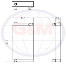 Radiator for POWERSCREEN