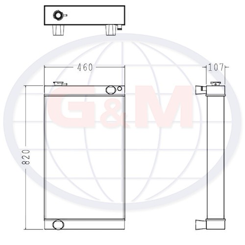Radiator for powerscreen - radiator,