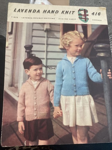 Vintage 1950s knitting pattern