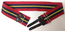 Royal Artillery Stable Belt with Leather Straps British Army Issue 33"