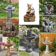 Solar water feature garden - solar,