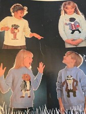 Copley 610 Knitting PATTERN used vintage Wind In The Willows Jumpers 22-36in Ch