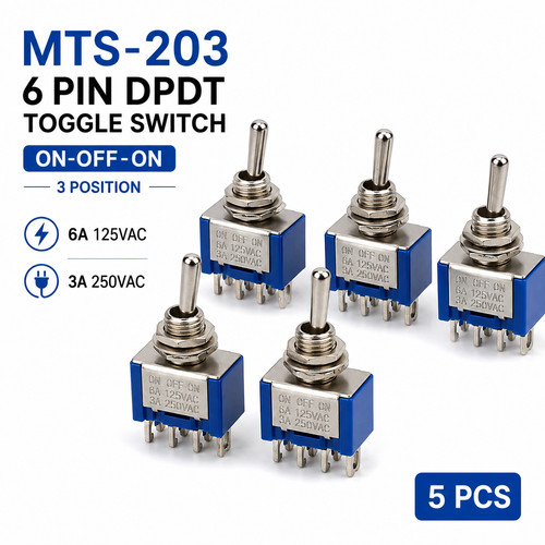 Toggle switches pcs 3 - switches, 5