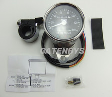 Motorcycle Speedo Luminous Clock Dial Chrome 2:1 Custom Chopper Cafe Racer Brat