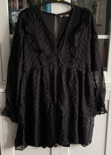 Biba black mini dress - biba, top