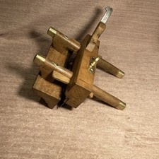 Vintage C Nurse & Co Shipwrights Plough Moulding Rebate Plane Brass Fittings 