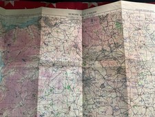 SOUTHERN ENGLAND & WALES  - RARE RAF MOD MAP , MILITARY, 1951