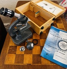 Vintage School Microscope in
