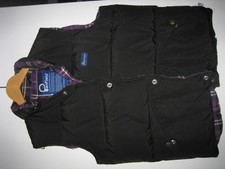 Penfield Small S Padded 60/40 Gilet, Puffer Bodywarmer Down.  Plaid Lining.