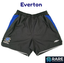 EVERTON 2006 BLACK AWAY FOOTBALL SHORTS LARGE ADULT (V GOOD)