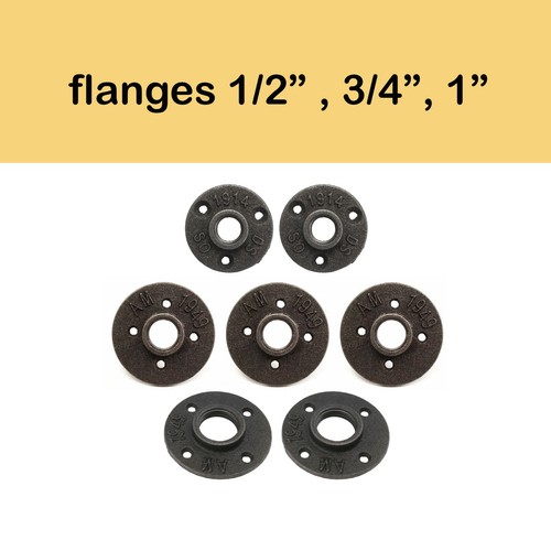 Cast iron pipe - flanges, 1/2"