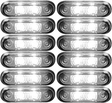 12x Flush Led White Marker 12v