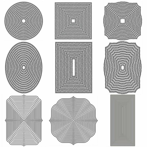 Border frame stencil metal - frame,