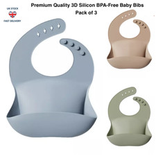 3 Pack Thick 3D Silicone Baby