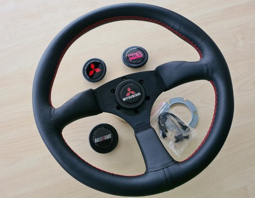 Leather steering wheel - leather, |