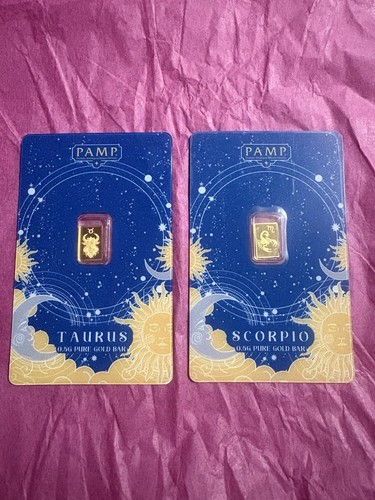 Pamp suisse gold bar - 2x, 0.5g