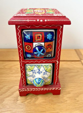 Hand Painted Wooden Apothecary