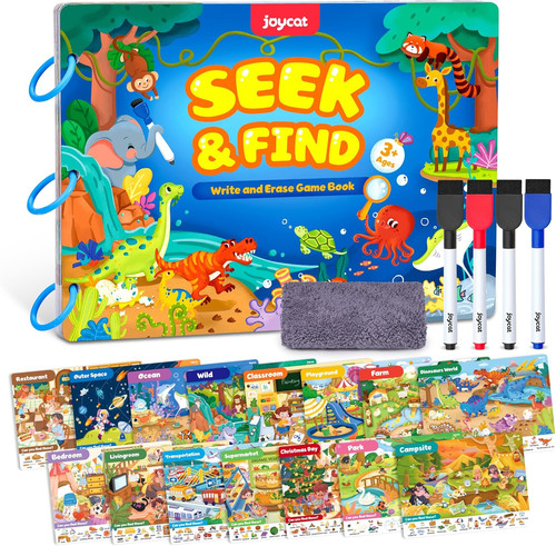 Seek find game books wipe - find,