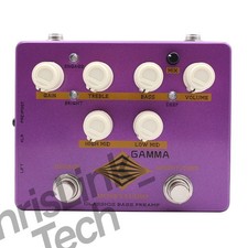 MoskyAudio Gamma Classic Bass Preamp Pedal 4-Band EQ Treble Bass L H M Controls
