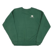 HANES Mens Green Oakstone Crew