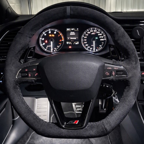 Alcantara suede steering wheel - alcantara,