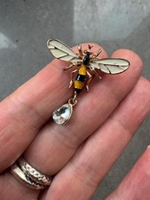 Elegant Cream Enamel Bee