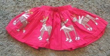 Joules Reindeer Red Skirt Age 1 Year