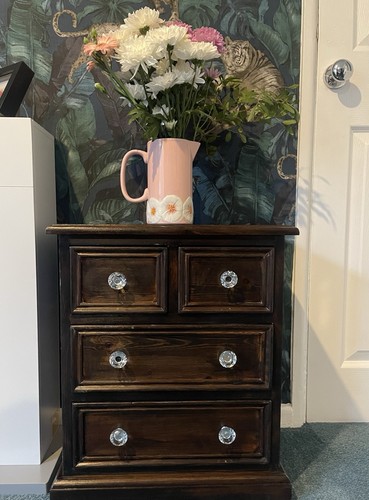 Solid wood bedside cabinet - solid,