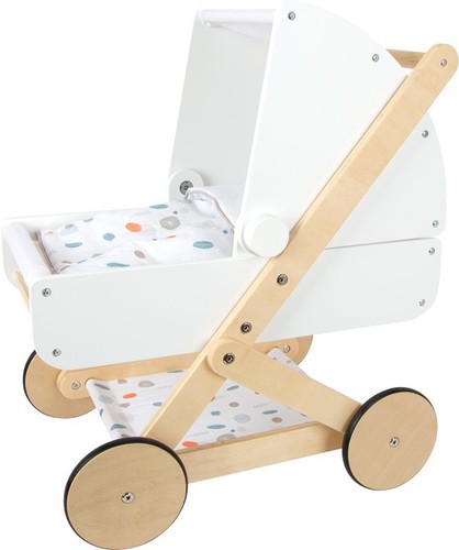 Doll wooden pram - pram, stroller