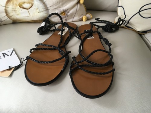 Zara black genuine leather - black,