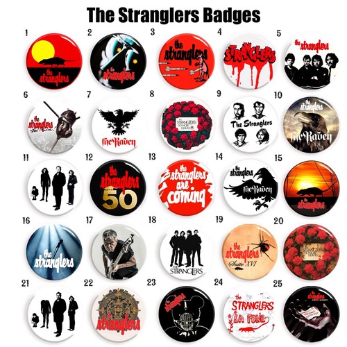 Stranglers badges 25mm set - 25mm,