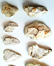 JOB LOT 10 x NEOLITHIC/PALEOLITHIC FLINT TOOLS AXE PICK POINTS SPEAR ARROW HEAD