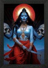 Dark divine goddess kali with - goddess,
