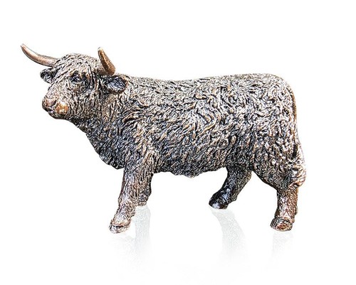Highland cow bronze - highland, sculpture
