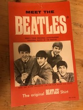 Beatles shirt label with