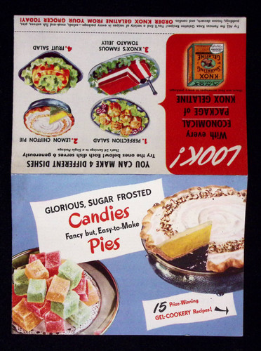 Vintage 1950s knox gelatin - vintage,
