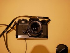 Asahi Pentax ES Black Film Camera + 55mm F/1.8  SMC Takumar Lens + Original Case