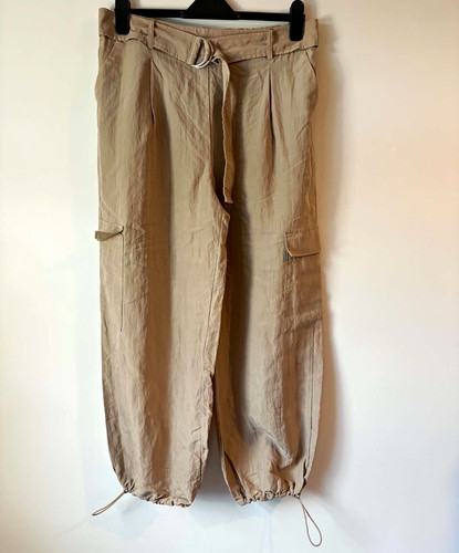 Beige cargo trousers - f&f,