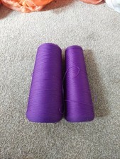 2 × Coats Overlocker Thread Polyester Sewing Thread in purple