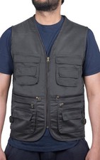 Men Multi Pockets Vest Utility